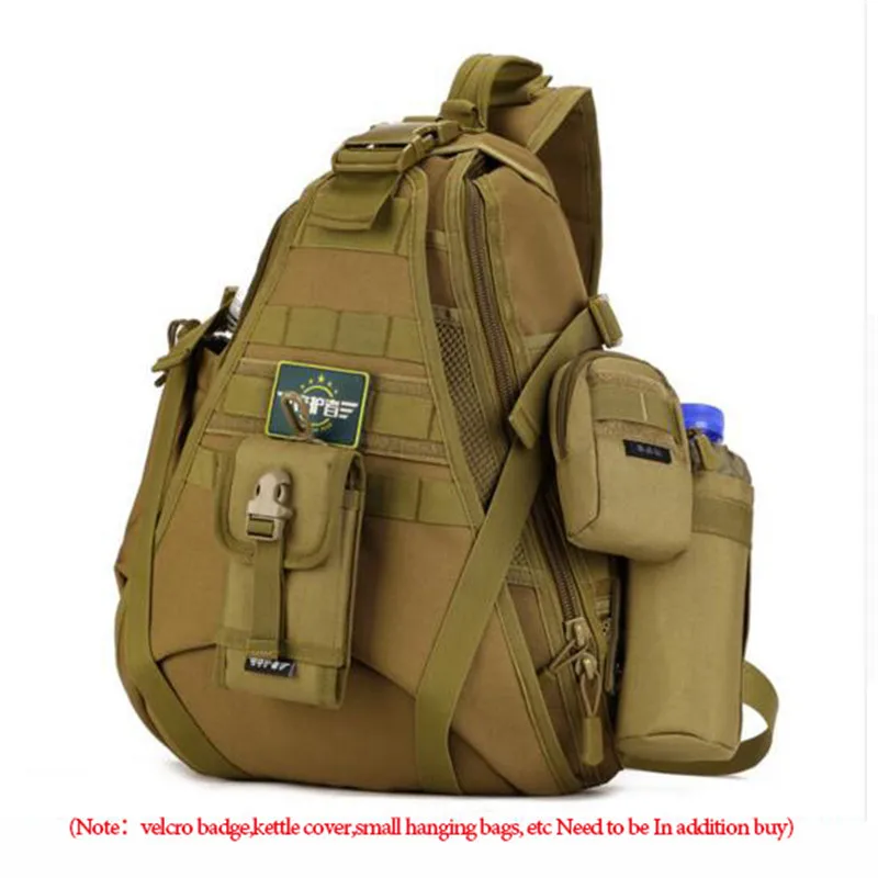 Мужские сумки большой емкости для путешествий на одно плечо рюкзак 14 дюймов для ноутбука Женская нагрудная посылка нейлоновая Высококачественная военная сумка