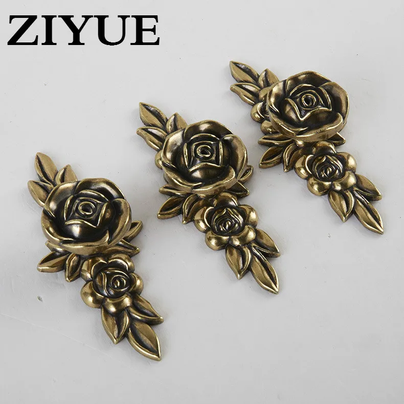 

2PCS/Lot Tfree Shipping He Drawer Cabinet Door Handle Small Zinc Alloy European Bronze Furniture Wardrobe Sub Handle Handle