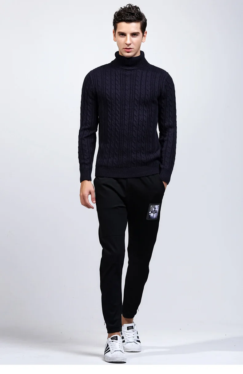 Модные мужские шерстяные свитера с пуговицами, мужские толстые белые и серые пуловеры, корейские длинные рукава, тонкие однотонные мужские свитера