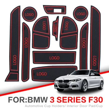 

Gate slot pad For BMW 1 Series F20 F30 2012 - 2018 BMW 3 Series F30 F31 116 118 Interior Door Pad Car Cup Holders Non-slip mats