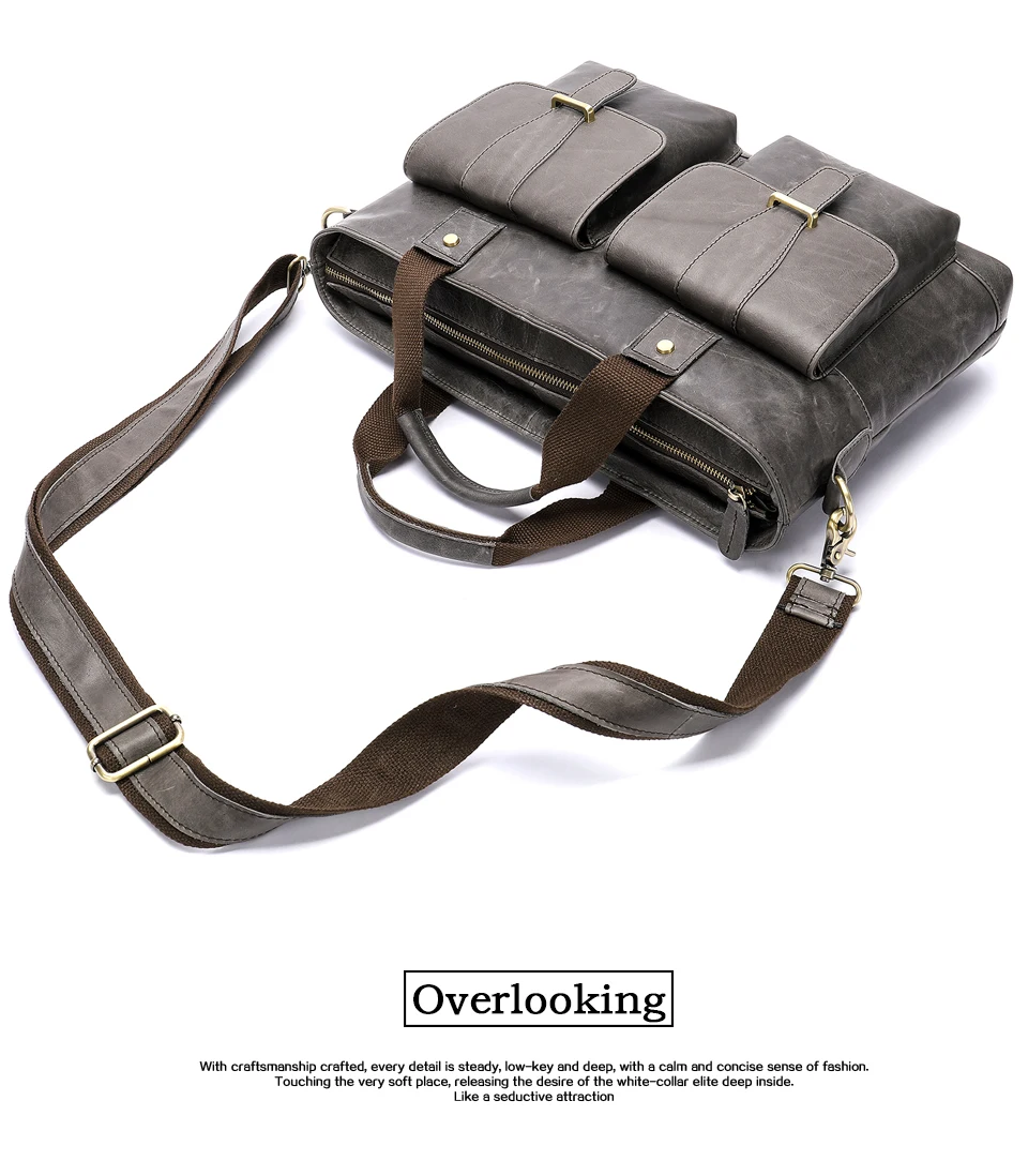 Натуральная кожа кожаный портфель для ноутбука для мужчин 15,6 дюймов мужская деловая сумка мужские компьютерные сумки Офисная Рабочая сумка роскошная сумка для hp