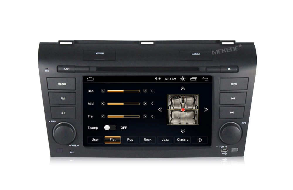 Excellent 7"Android 8.1 Radio For Mazda 3 2004-2008 video Wifi Bluetooth Car Player Navigation Radio 1GB RAM+16GB ROM WIFI GPS stereo FM 9