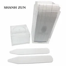 SHANH ZUN 50 Pcs Plastic Collar Stays Collar Bones Plastic Collar Stays for Mens Dress Shirt in a Clear Plastic Box, 4 Sizes SHANH ZUN 50 Pcs Plastic Collar Stays Collar Bones Plastic Collar Stays for Mens Dress Shirt in a Clear Plastic Box, 4 Sizes