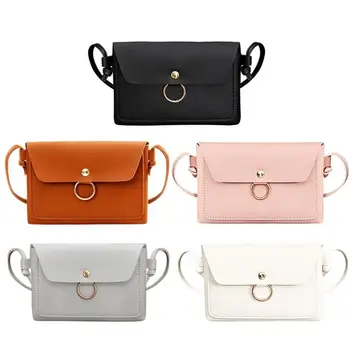 

Women PU Leather Crossbody Messenger Bag Girls Small Sling Shoulder Bags Ladies Closure Cover Flap Handbag