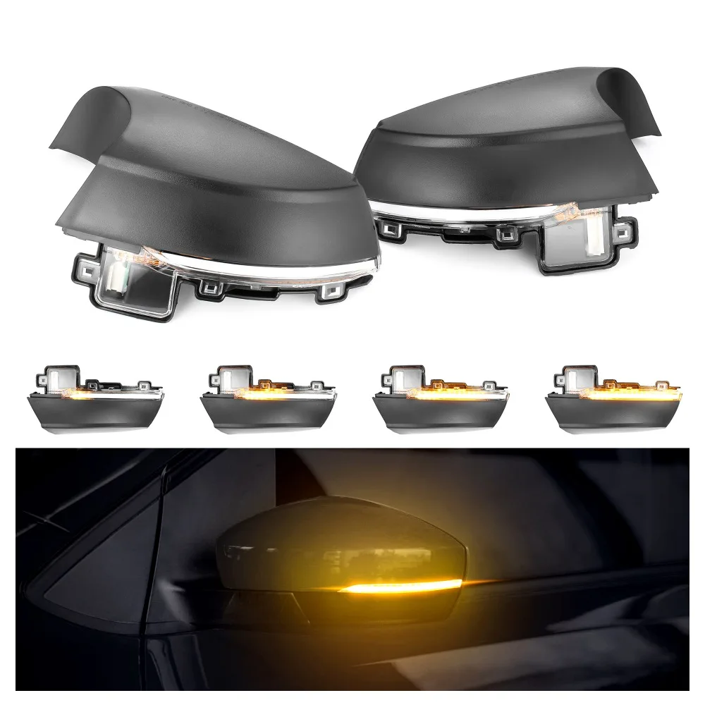 

2pcs Dynamic Blinker for VW Polo 6R 6C MK5 fit Volkswagen LED Turn Signal lights flasher 2010 2011 2012 2013 2014 2015 2016 2017