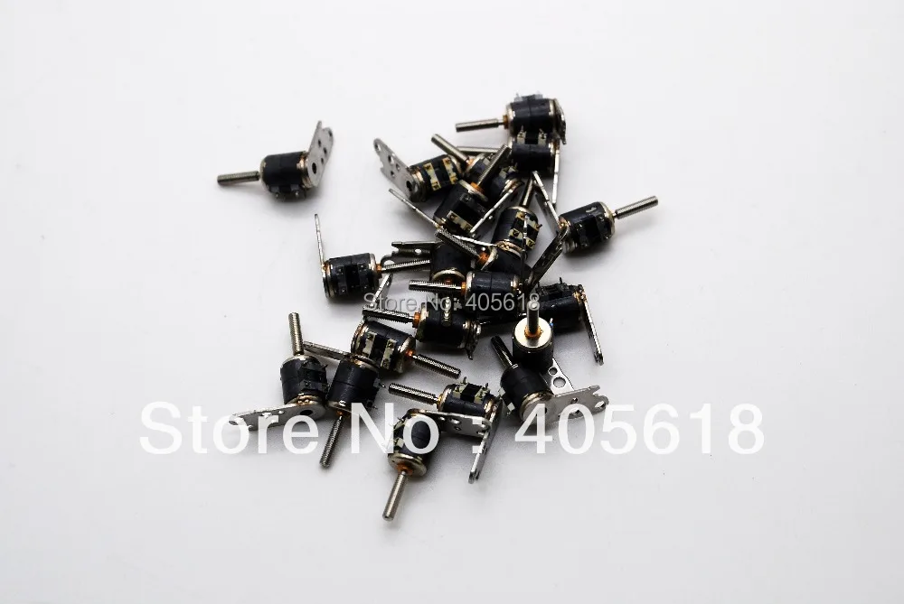

20 PCS 4 Wire 2 Phase Miniature stepper motor (diameter:6 mm ,Height:8 mm)