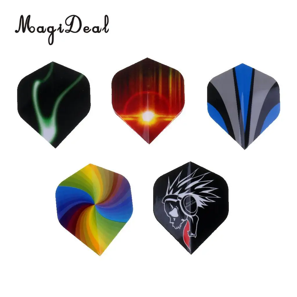 3 Sets 60 Pieces Standard Dart Flights for Steel Tip Darts and Soft Tip Darts Entertainment DIY Dart Mixed Color 