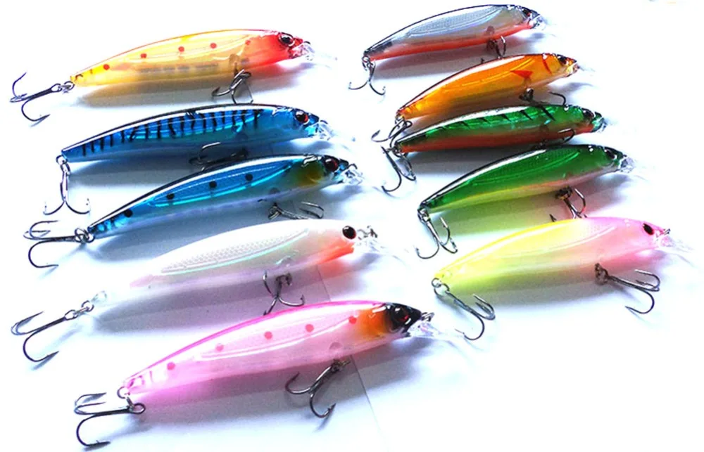 10 color/set Deep Sea Fishing Lures 10cm 13.5g Seawater Fishing Bait