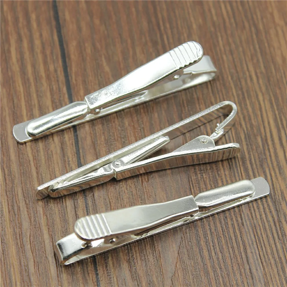 6 Colors 5x55mm Tie Clip For Men Wedding Necktie Tie Clasp Clip Fashion