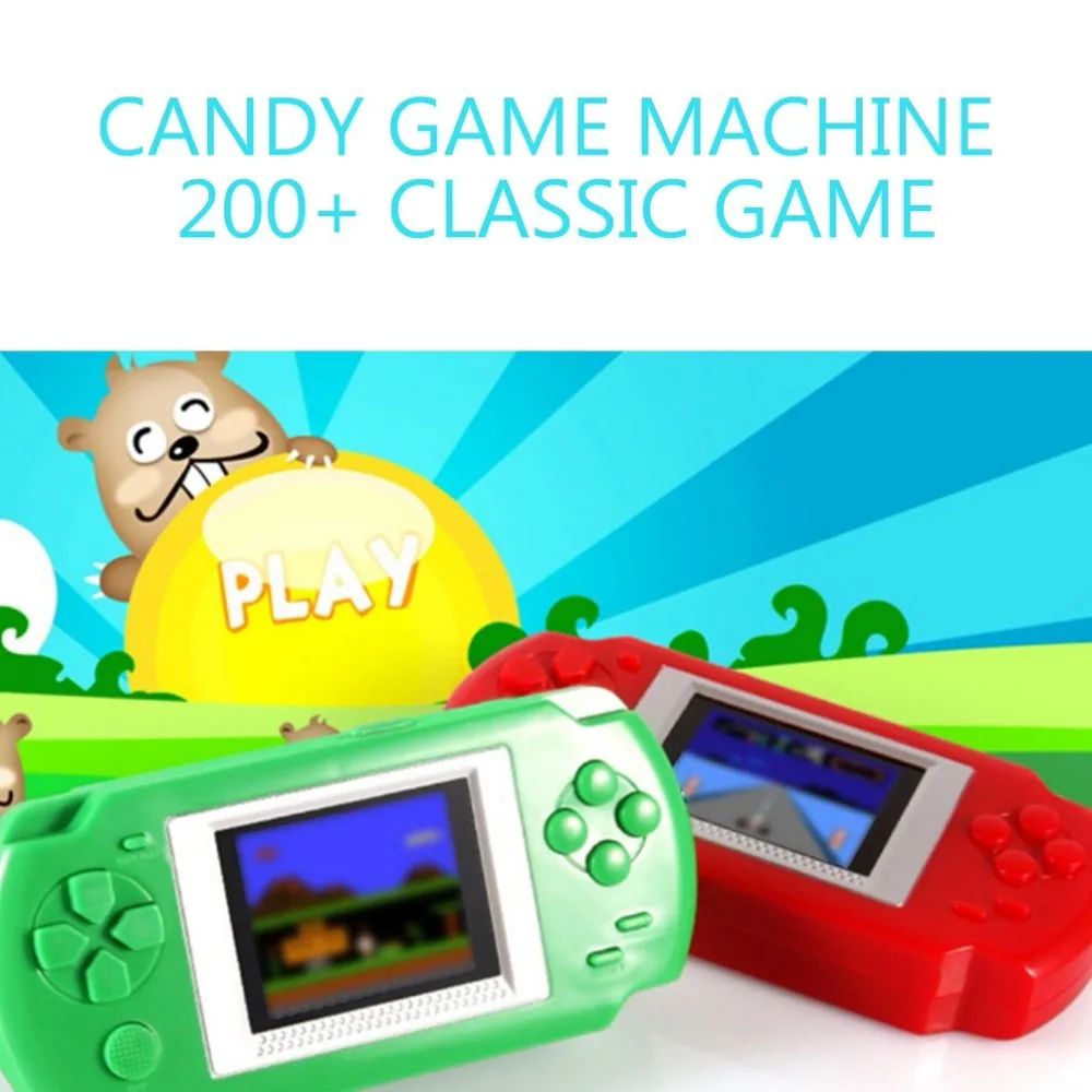 Candy Game Console with 200+ Classic Games FC NES Pocket Pad Hand-held Game System for Children Kids Boy Girl