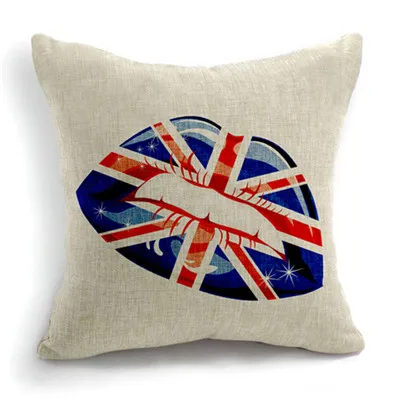 Высокое качество, декоративная наволочка для подушки Union Jack, США, Великобритании, Бразилии, Канады, домашний декор, наволочки для дивана, автокресла - Цвет: 14