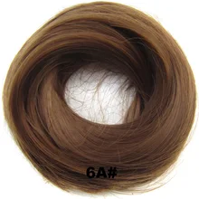 Женские Эластичные прямые синтетические шиньоны резинка для волос обертка для волос пучок шиньон аксессуары Q7, 30 г 24 цвета avialble 1 шт