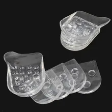 Dropshipping1pair прозрачные 5 слоев Регулируемая высокая стелька силиконовые гелевые вставки подъем обуви колодки увеличение высоты удобные