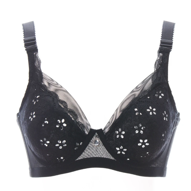 Yasemeen Floral Transparent Lace Bras Ultra thin Sexy Lace Bras Super