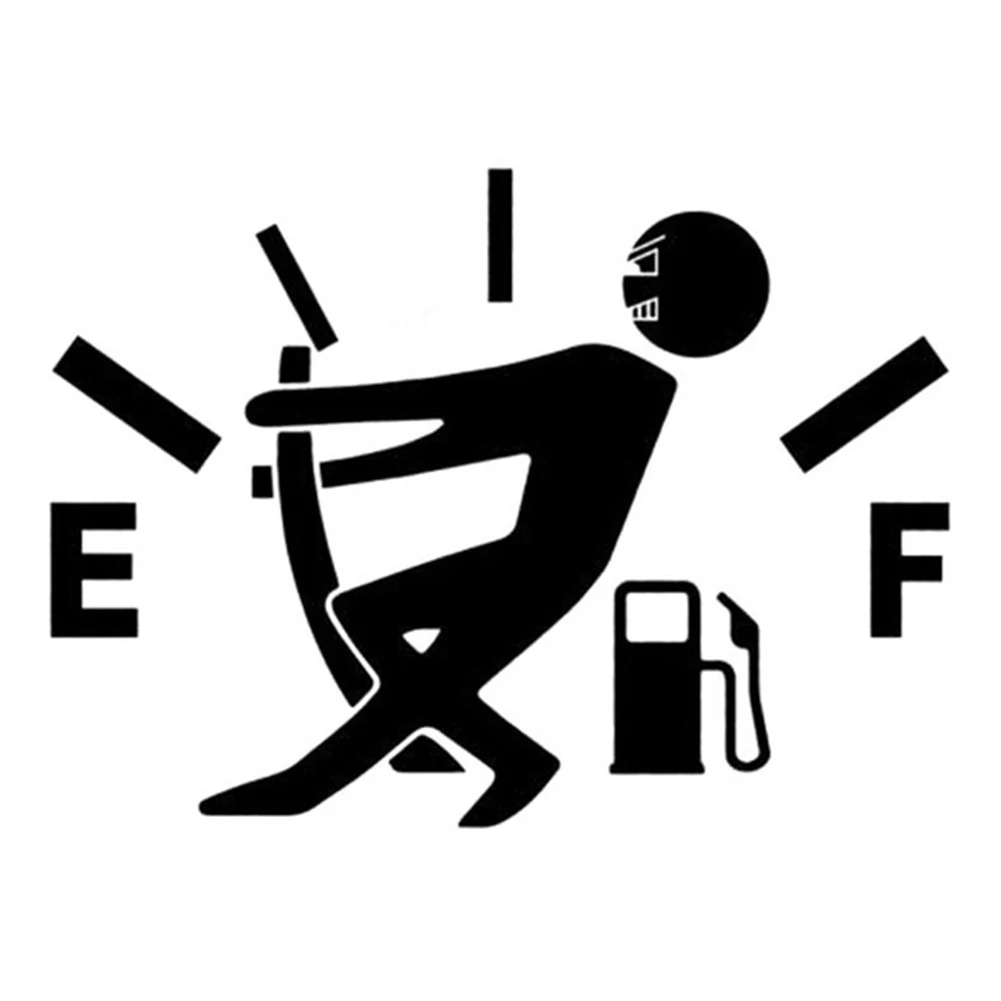 

1 Pcs Funny Car Sticker Pull Fuel Tank Pointer To Full Hellaflush Reflective Vinyl Car Sticker Decal Wholesale