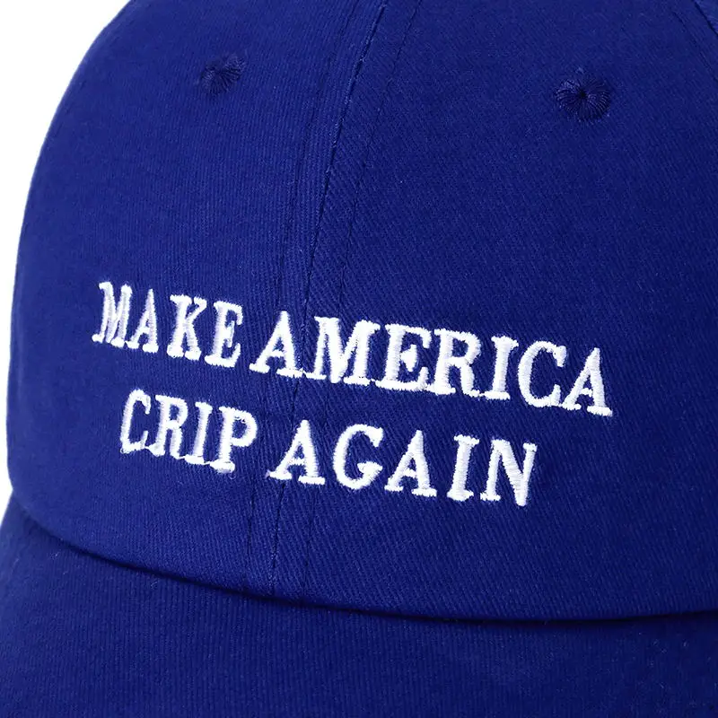 Высокое качество бренд письмо Сделать Америка CRIP снова Snapback кепки хлопок Бейсболка для мужчин женщин хип-хоп шляпа папы костяная Garros