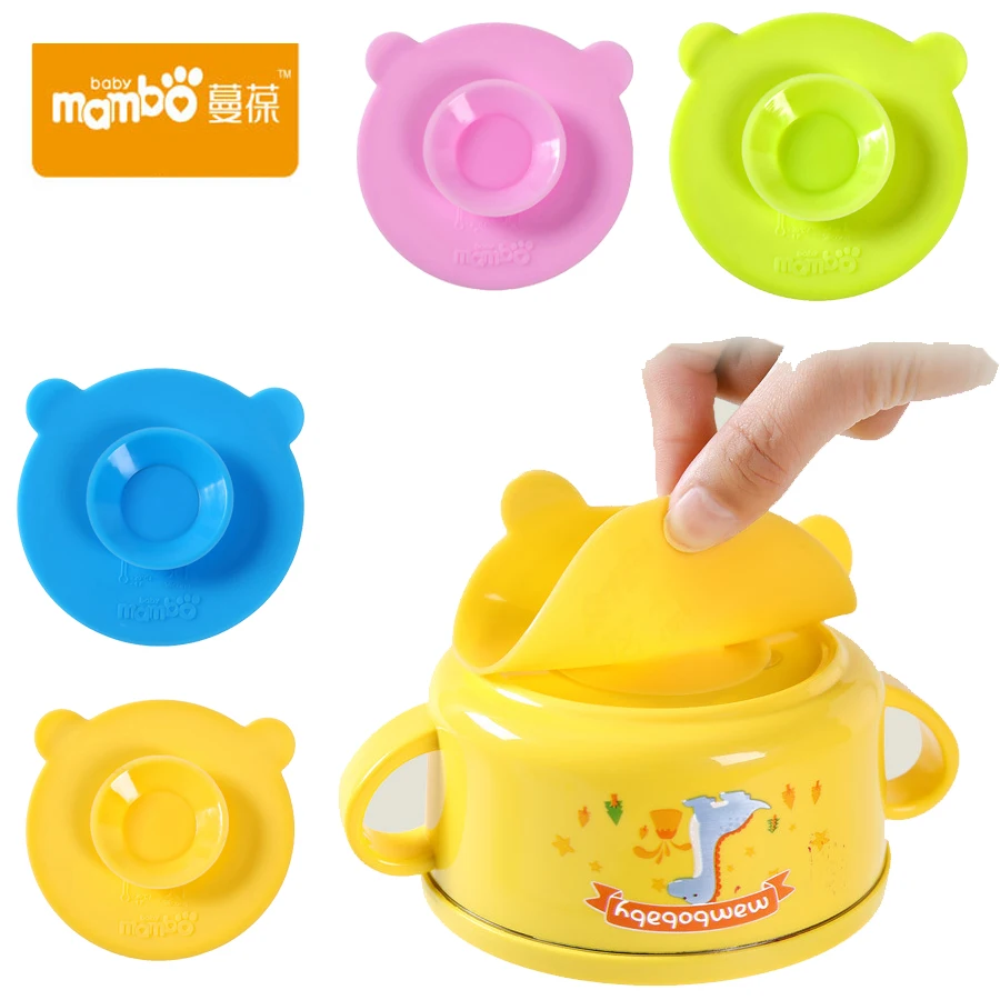 

Baby tableware silicone double-sided super suction variety of cartoon anti-collision children's bowl sucker