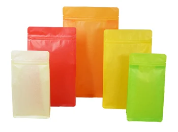 

110x60x210mm Colour Selfsealing plastic bagColors Zipper top Packing bag Flat Metallic Mylar Zip lock Storage Bag 100pcs/lot