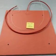 230 В 500*500 мм теплый горячий коврик для CR-10 принтера гибкий силиконовый подогреватель 2000 Вт клей 1 лицо 100 k Термистор 4* 10hole1000mm свинец