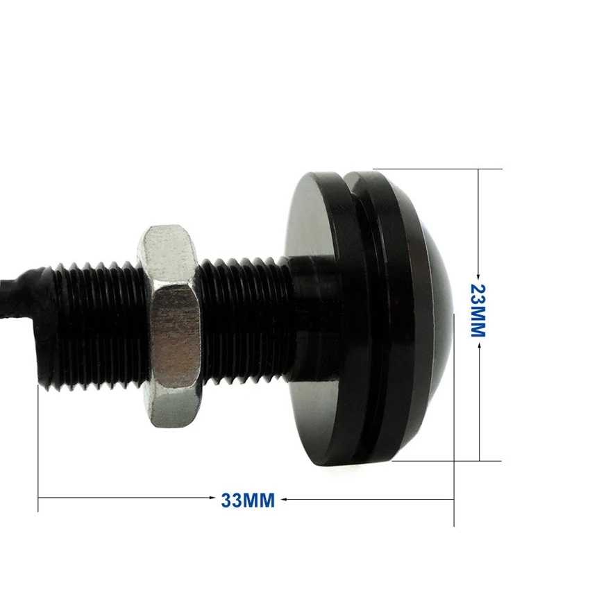 1 шт., новинка, водонепроницаемая ультратонкая лампа "Орлиный глаз", изгой, Реверсивный светильник, светодиодный дневной ходовой светильник, 23 мм, автомобильный хвост, светильник номерного знака