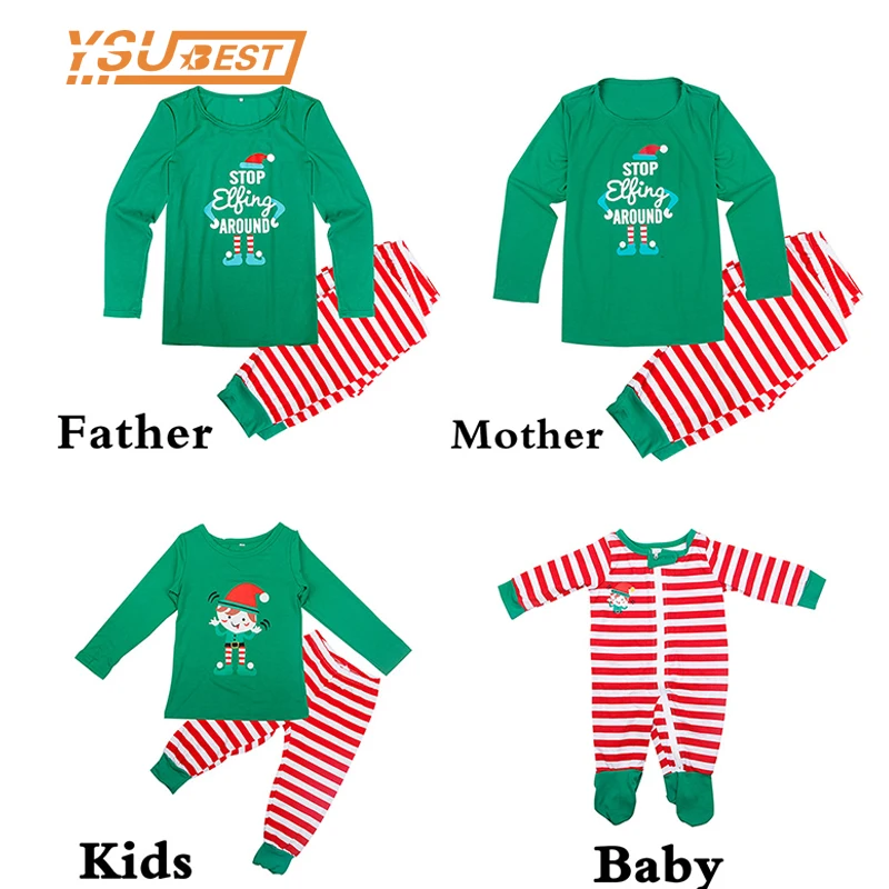 

Family Look Clothing Set Christmas Pajamas Mother Girls Nightwear Set 2019 Father Baby Homewear Family Matching Pajamas Outfits