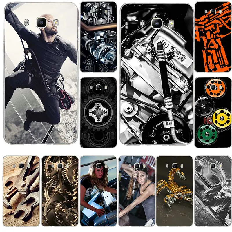 Soft TPU Phone Cases For Samsung Galaxy A3 A5 A7 J5 J7 J3 2017 J1 J2 2016 Back Cover Coque Skeleton Automatic Mechanical Watches | Мобильные