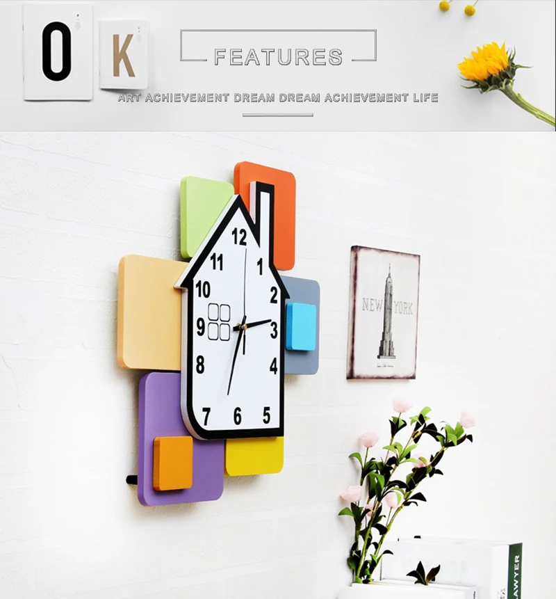 Wall Clock Gold Wall Clock Decor Vintage Wooden Wall Clock Round Wall Clock Modern Clocks Home Decor Living Room Watch (3)