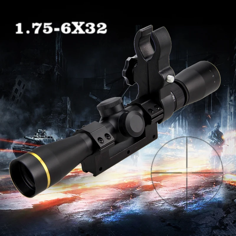 

1.75-6X32mm VX-3i Optics Hunting Rifle Scopes Duplex Reticle Matte Black Tactical Riflescope Sniper Scope Airsoft Air Gun In Box