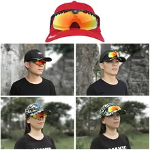 Пеший Туризм Кепки 2-в-1 Бейсбол Кепки Рыбалка очки летние очки поляризованные Межкомнатная Ночное Видение солнцезащитные очки для рыбалки для верховой езды