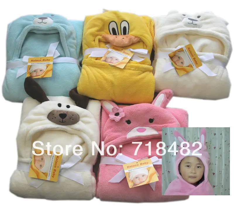 

2016 Swaddle New Ultra Soft And Cuddly Baby Blankets Hooded Cape Cloak Bath Towel Shapes Free Shipping 100cmx100cm Many Colors