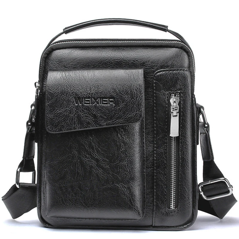 الأزياء حقيبة كتف الرجال حقيبة ساع بو الجلود الذكور حقيبة مصمم حقيبة يد رجل أكياس Crossbody بولسا الغمد WBS510-2