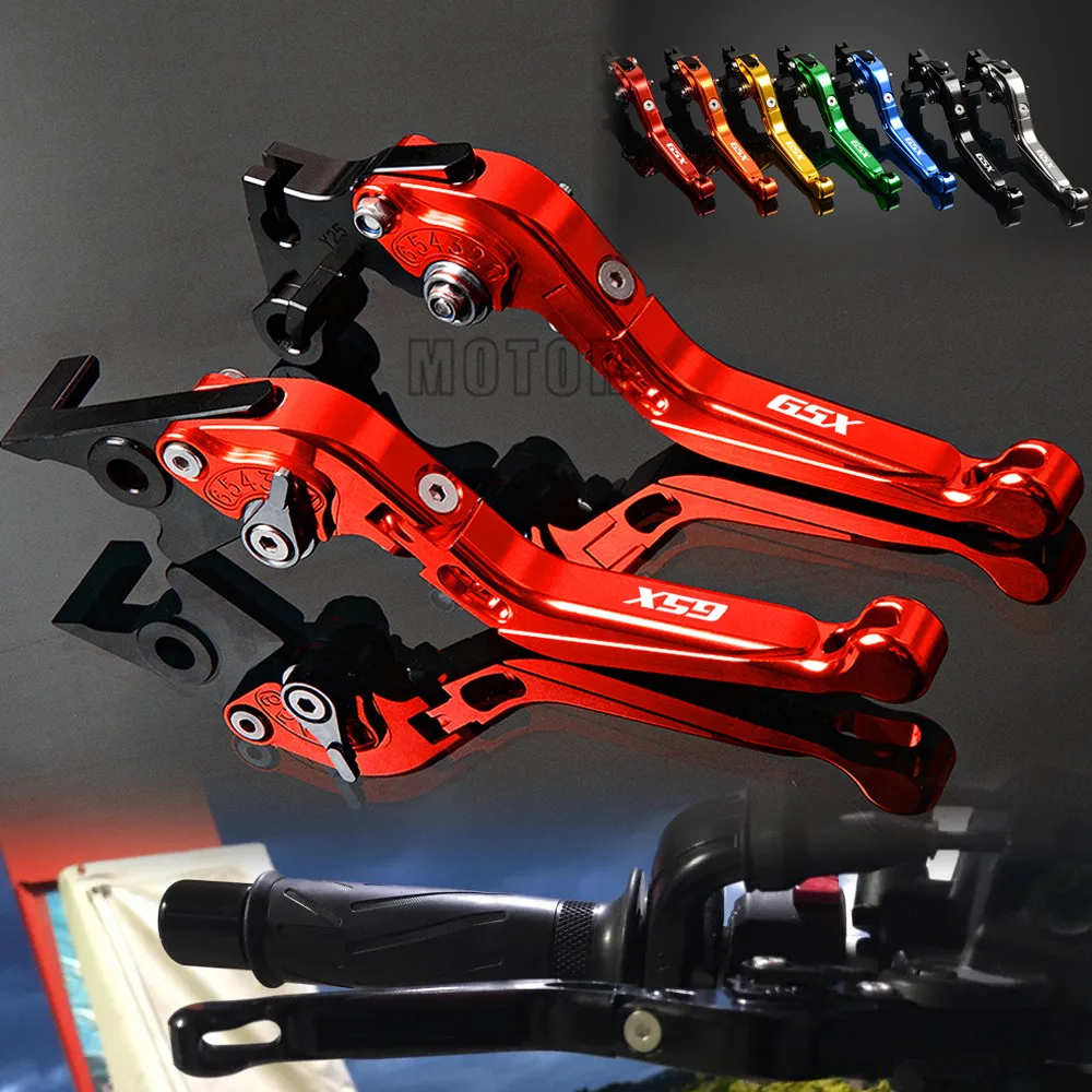 

CNC Aluminum Motorcycle Brake Clutch Levers For Suzuki GSX1250 F/SA/ABS GSX1400 GSX650F Adjustable Folding GSX 1250 1400 650