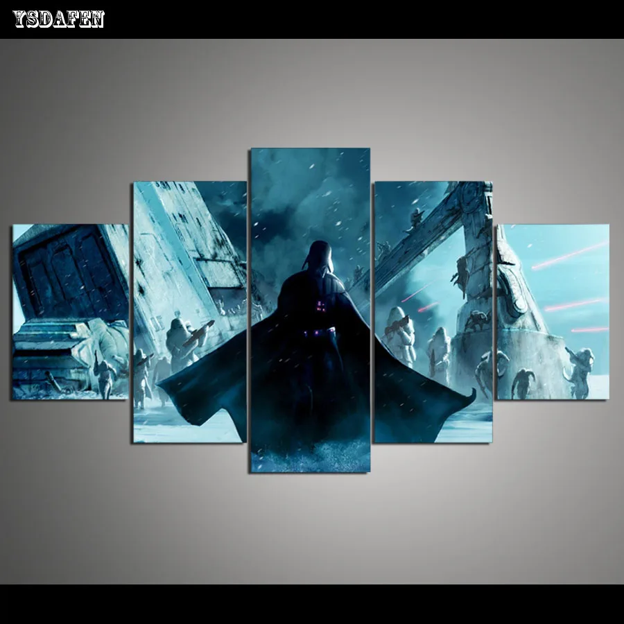 5 Piece Star Wars Canvas Painting Home Decoracion Paintings on Canvas Wall Art for Home