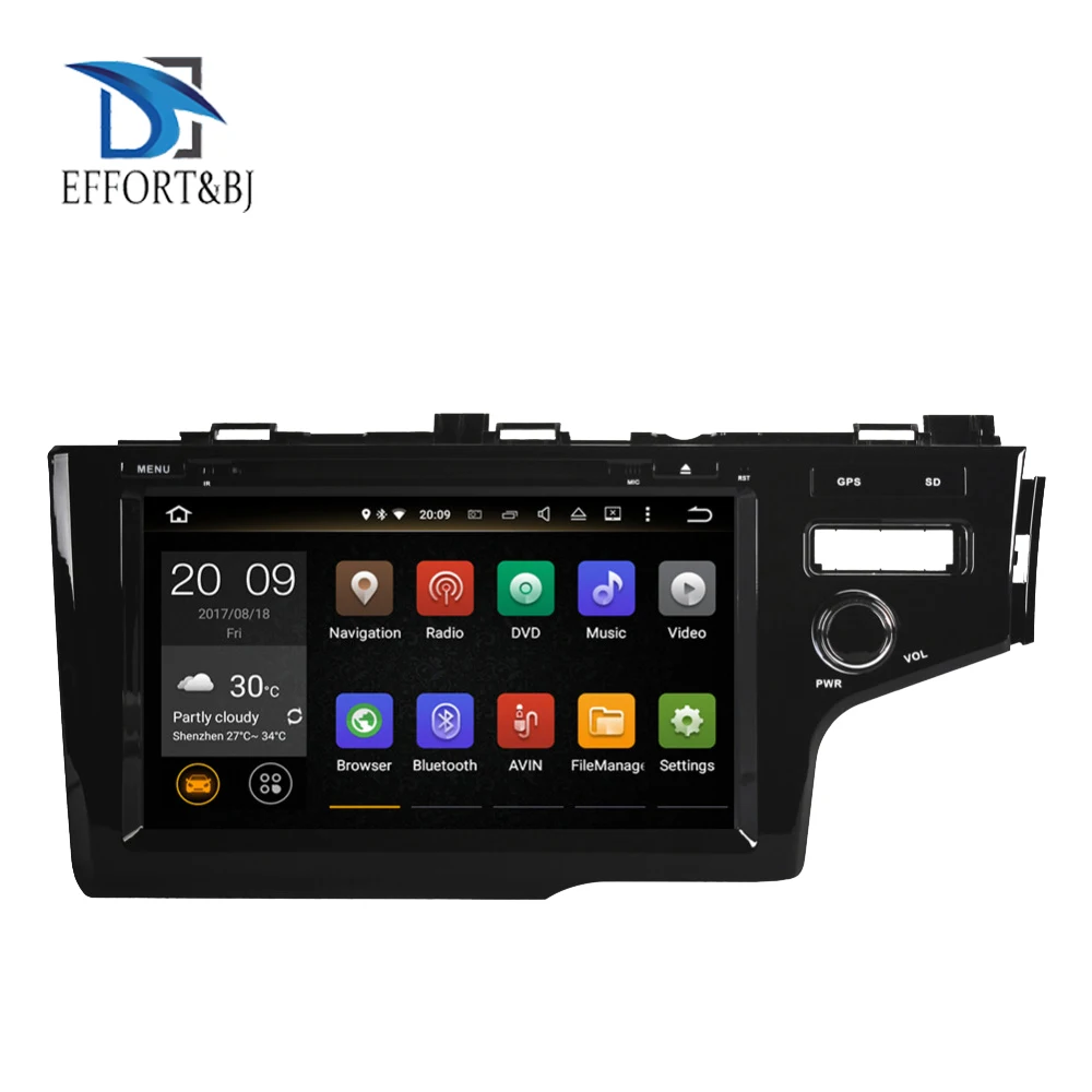 Discount 4GB Android 9.0 Octa Core Car GPS Navigation For Honda Fit/Jazz Right Hand Driving 2014-2019 Radio Stereo DVD Multimedia Player 0