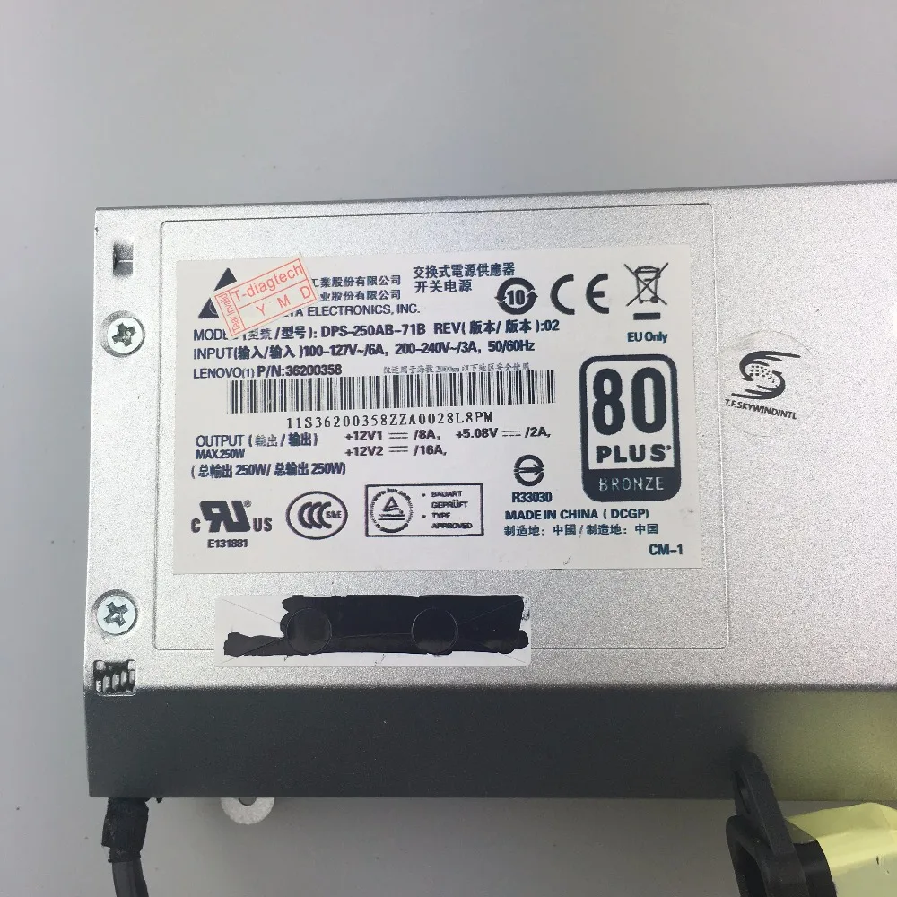 Бесплатная доставка 250 Вт блок питания для сервера B520 B520e 36002044|psu power|psu power supplyserver