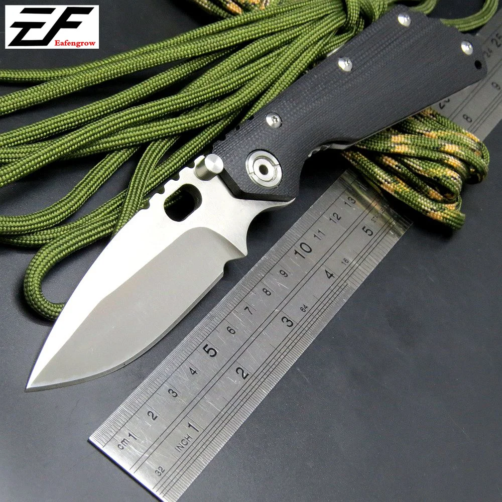 Eafengrow ST 2 Knives Tactical Survival Folding Pocket Knife 8Cr13Wov
