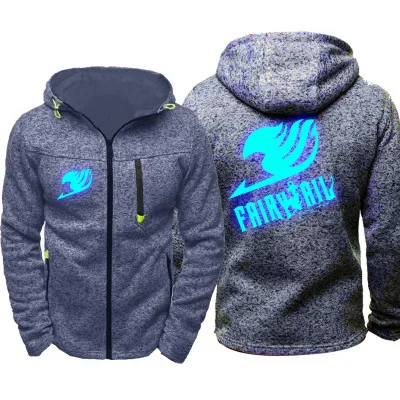 

2019 new Anime Fairy Tail Thin zipper Hoodie Hooded Jacket Men Women Kid Clothes Zipper Coat