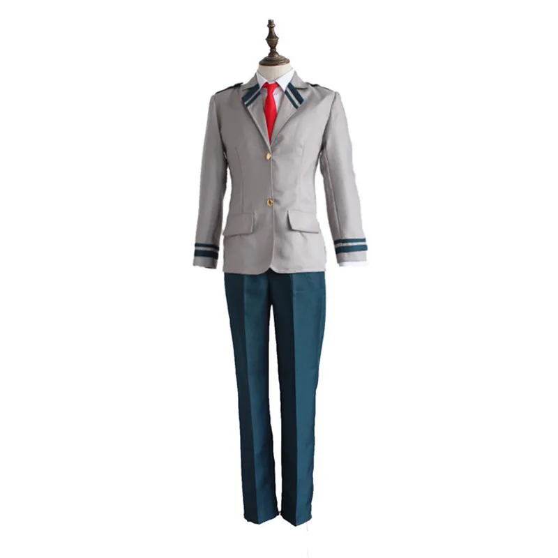 Izuku midoriya маскарадные костюмы школьная форма японского аниме мой герой Академии одежда для костюмированной игры(топ+ pante+ галстук - Цвет: costume