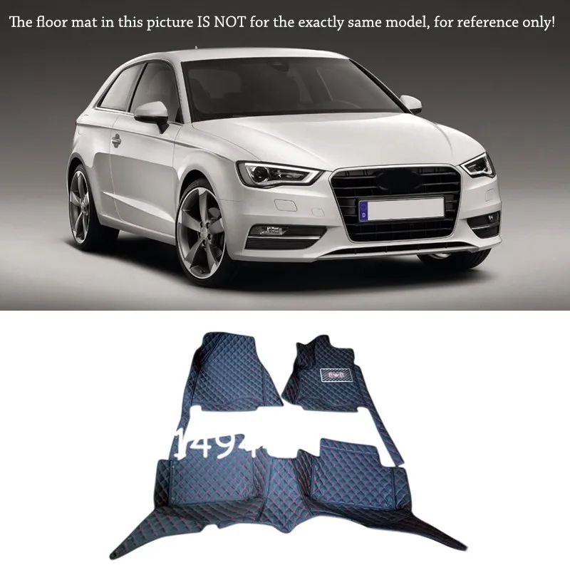 

For Audi A3 2010-2013 Interior Car-styling Customized Custom Waterproof Floor Mats Rugs Liner
