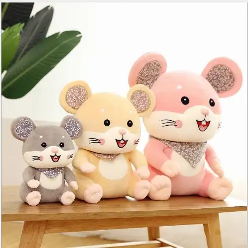 

WYZHY New little cute mouse plush toy creative cute dolls to send girls and children must have holiday gifts 25CM