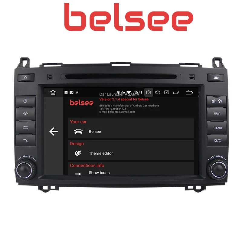 Sale Belsee Android 8.0 Autoradio Radio Car GPS Navigation Unit Mercedes Benz A-Class W169 B200 B180 B-Class W245 Sprinter Viano Vito 2