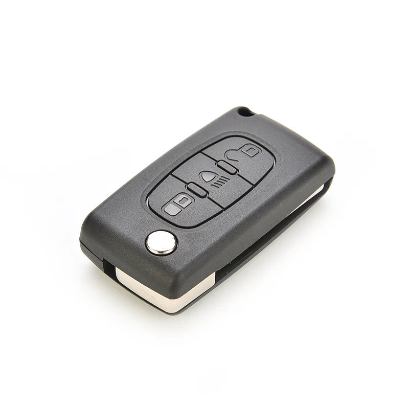 

For CITROEN Peugeot C2 C3 C4 C5 C6 C8 3 Buttons Folding Remote Key Fob Shell Case Blade Replacement Flip Key Protection Cover
