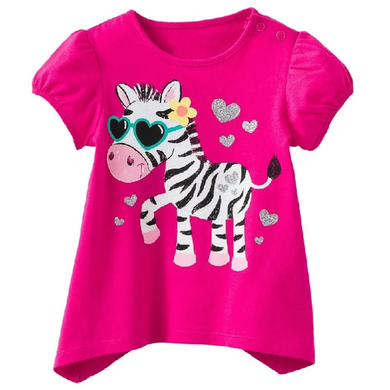 Download 2016 Red With Zebra Cute Baby Clothes Girls T Shirts Short ...