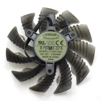 

Everflow 85MM T129215SU DC 12V 0.50AMP 3Pin 4Pin Cooler Fan For ASUS Gigabyte GTX960 970 1050 Graphics Video Card Cooling Fans