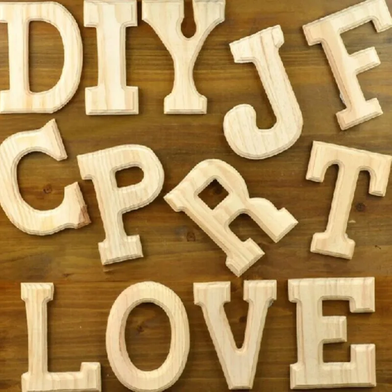 

15cm\6" Wooden 26 English Letter Wood Letters Interior Living Room Wall Bedroom Wedding Decoration Crafts