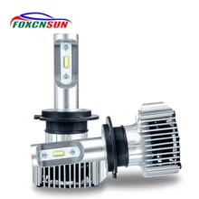 Foxcnsun H7 LED H4 Compact Car Led Headlight 72W 8000Lm H7 LED Bulb H11 9006 HB4 9005 HB3 H1 880 H27 Car Lamp Hi Lo beam