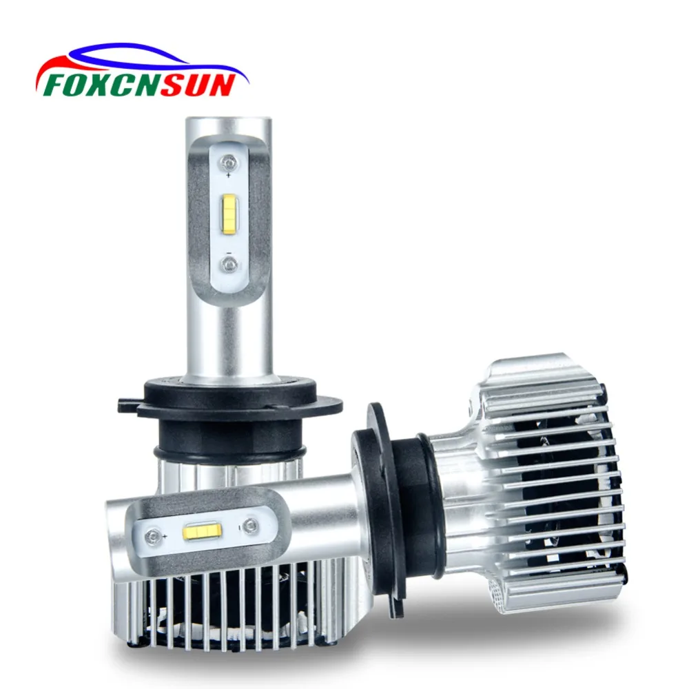Goede Foxcnsun H7 LED H4 Compacte Auto Led Koplamp 72 w 8000Lm H7 LED Lamp H11 9006 HB4 9005 HB3 H1 880 H27 Auto Lamp Hi Lo beam