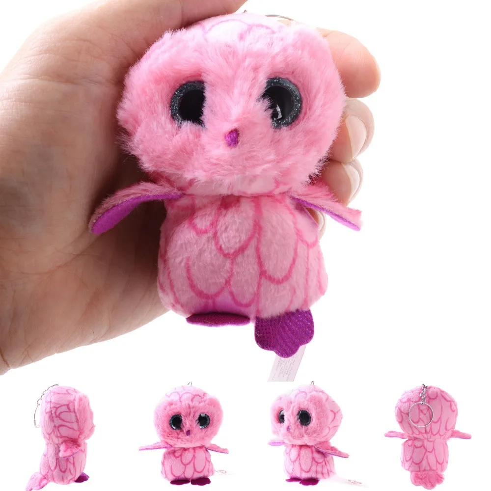 3'' Original TY Collection MAGIC Pink Owl Plush Toys Kids Mini Stuffed