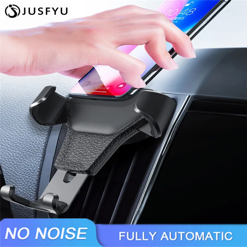 Универсальный автомобильный держатель для телефона Gravity Car Air Vent Mount In Car для iphone 8 Xiaomi pocophone One с ручным управлением кронштейн для телефона