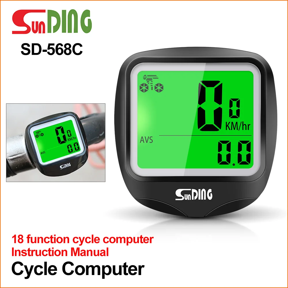 Computer Backlight Bike Speedometer Odometer Wireless Bicycle Waterproof Cycling